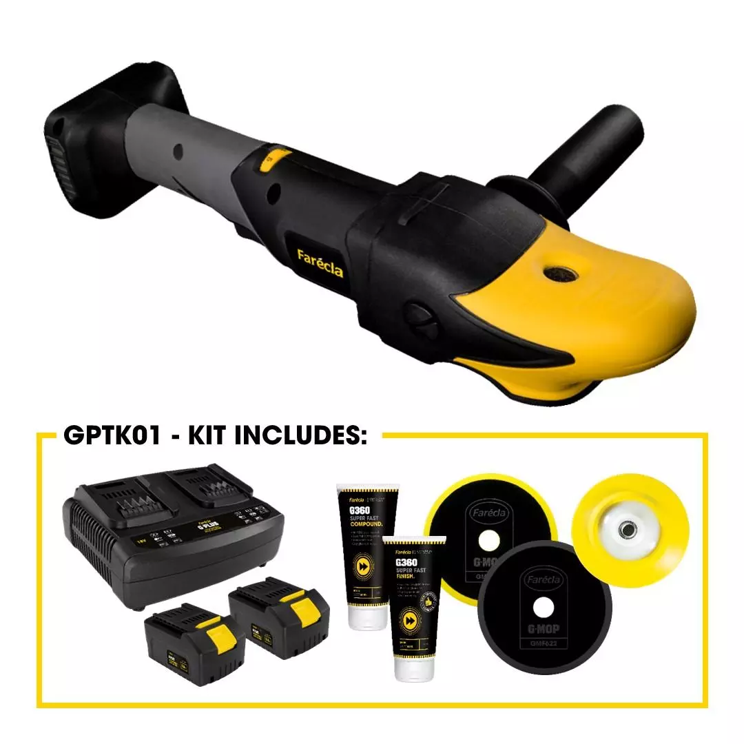 Farecla Akku-Rotationspolierer G Plus Starter-Kit Farecla Akku-Rotationspolierer G Plus Starter-Kit