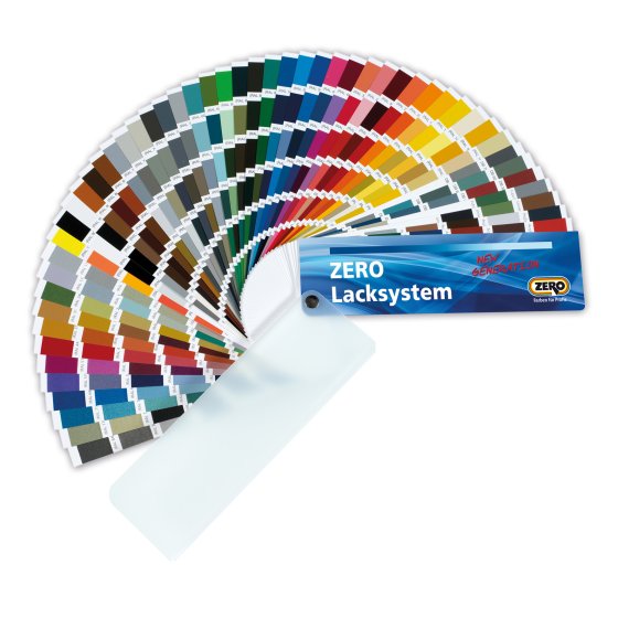 Zero Farbfächer Lacksystem mit Metallicfarben
