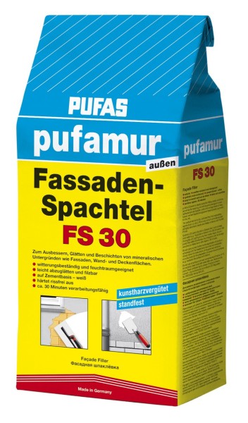 Pufamur Außen Fassaden-Spachtel FS 30, Weiß, 5 kg