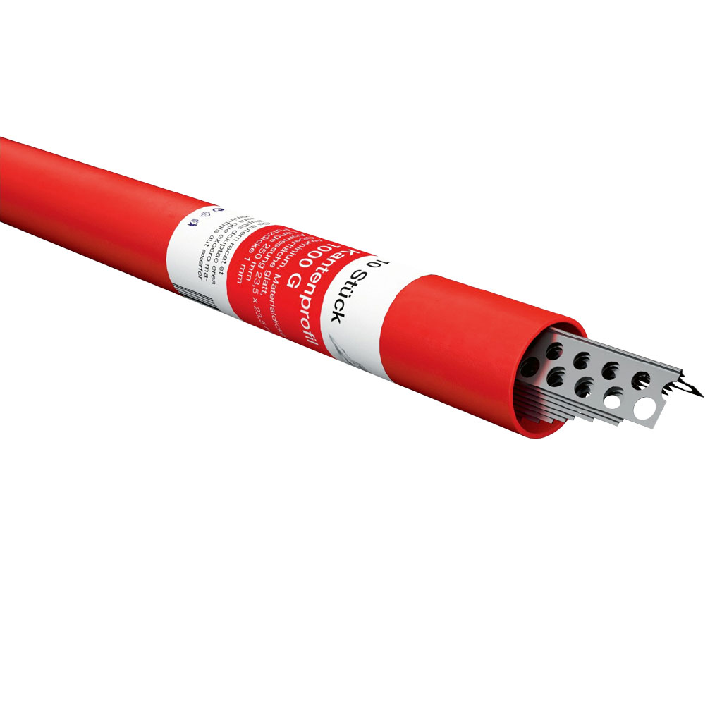 Spachtelprofil Kantenprofil, 23,5 x 23,5 x 2500 mm