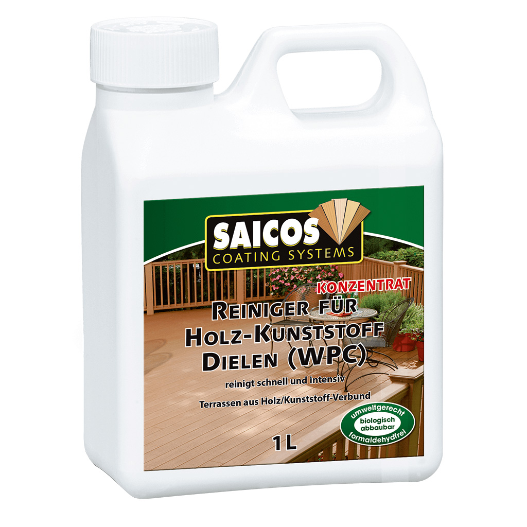 Saicos WPC-Reiniger für Holz-Kunststoff -Dielen-Konzentrat, 1 l