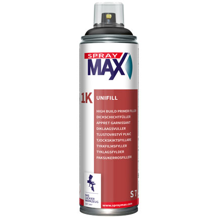 Kwasny SprayMax Dickschichtfüller 1K Unifill S7, Schwarz, 500 ml