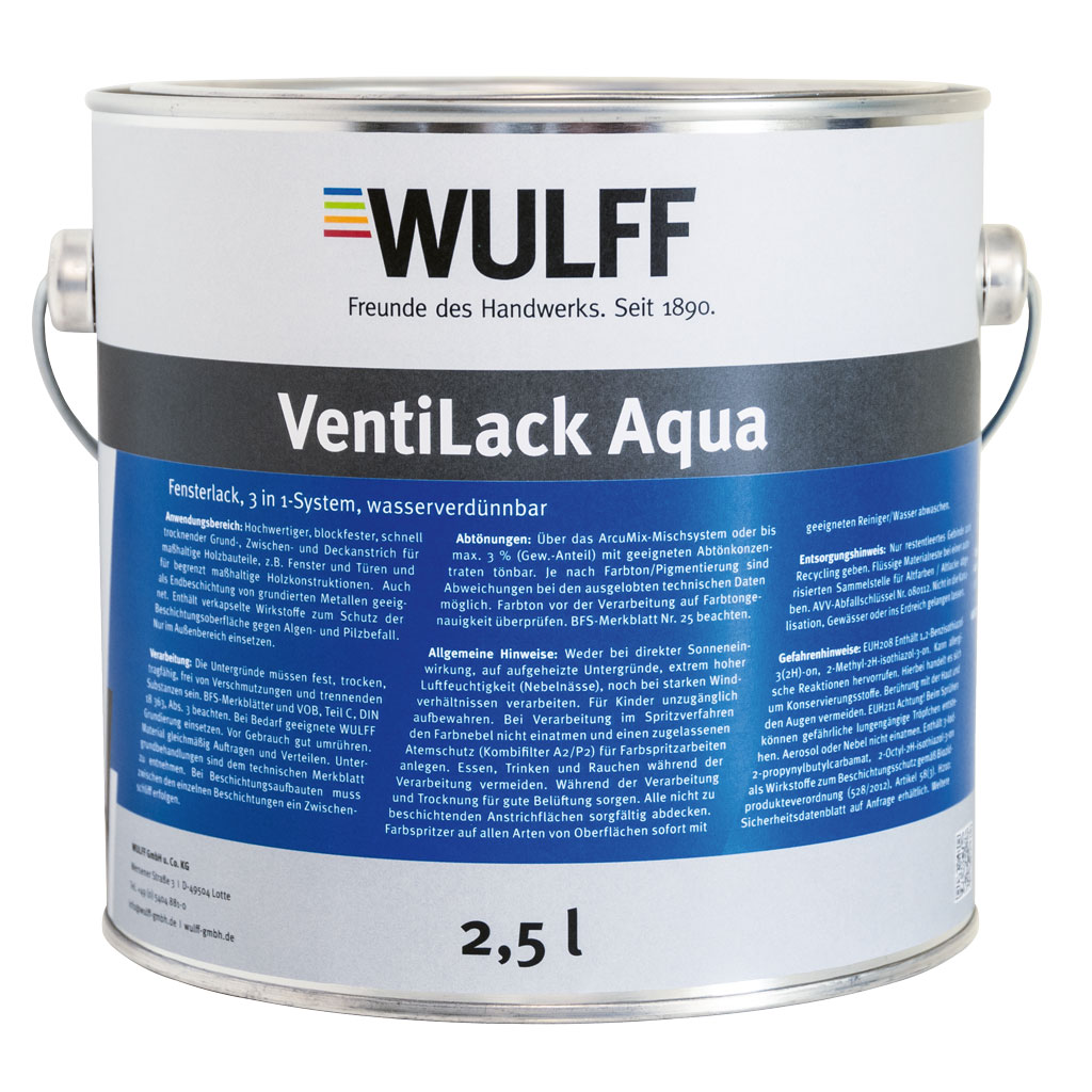 Arculux VentiLack Aqua, Weiß, 2,5 l