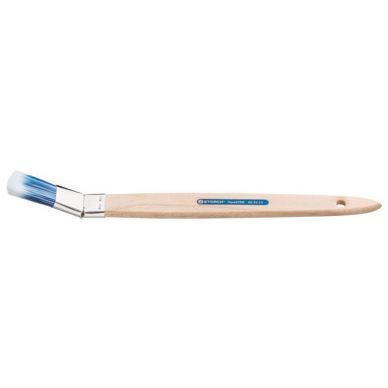 Storch Plattpinsel AquaSTAR, Gebogen, Weiß-Blau, 30 mm