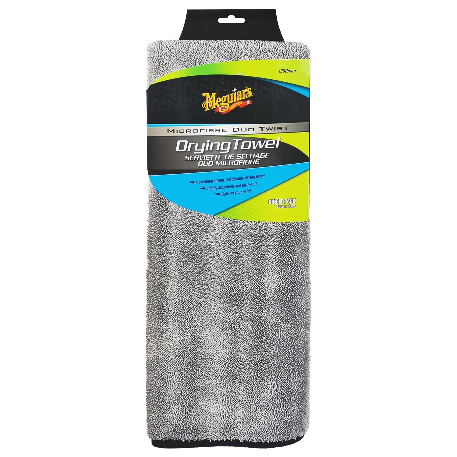 Meguiar´s Trockentuch Duo Twist Drying Towel, Grau, 50 x 90 cm