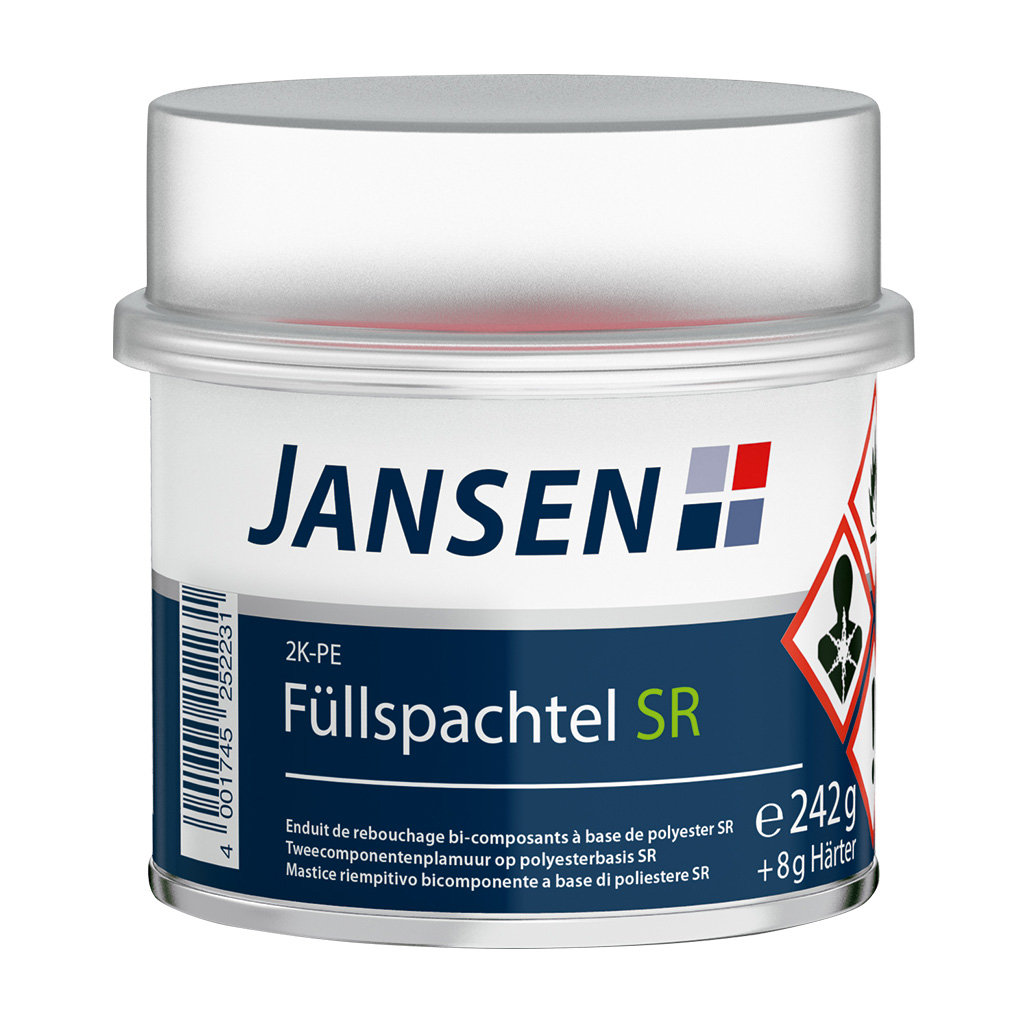 Jansen 2K-PE-Feinspachtel SR, Grau, 250 g