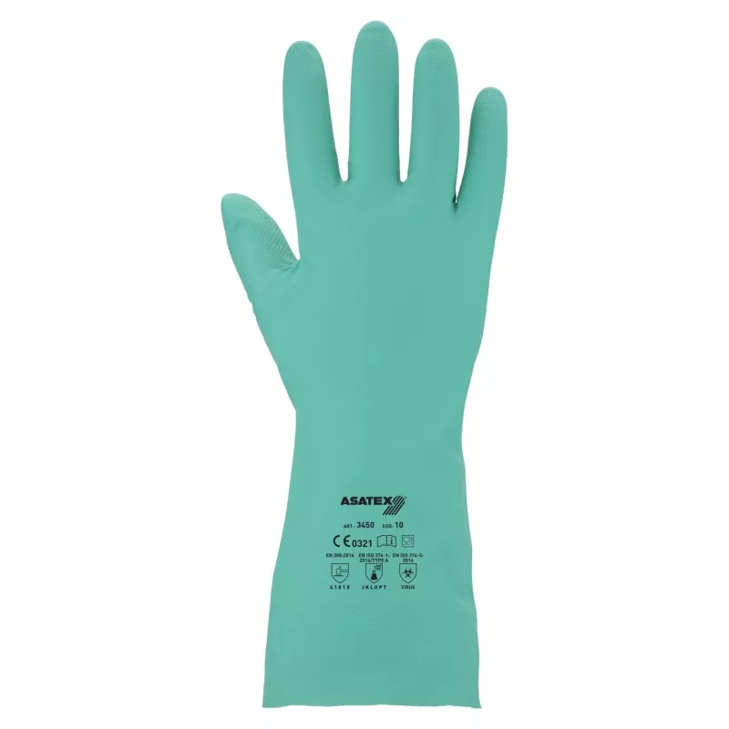 ASATEX Chemikalienschutz-Handschuh, Grün, Größe: 11, 320 mm
