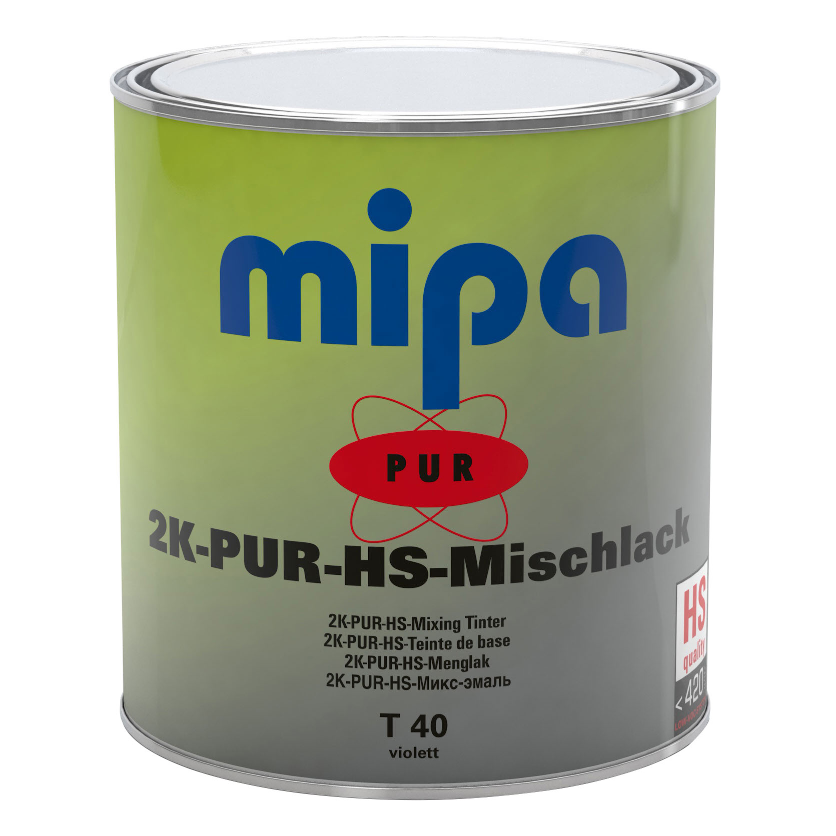 Mipa PUR-HS-Mischlack T40, Violett, 3 l Mipa PUR-HS-Mischlack T40, Violett, 3 l