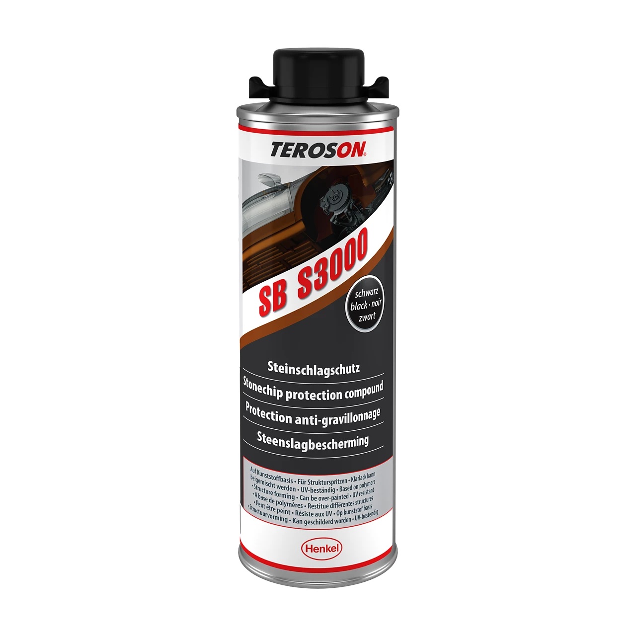 Teroson Steinschlagschutz SB S3000, Schwarz, 1 l