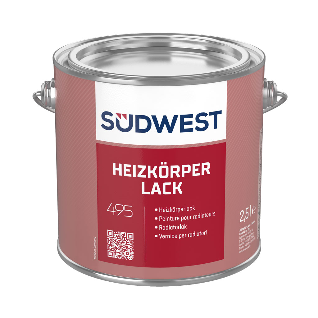 Südwest Heizkörper-Lack, 9110 Weiß, Hochglänzend, 2,5 l