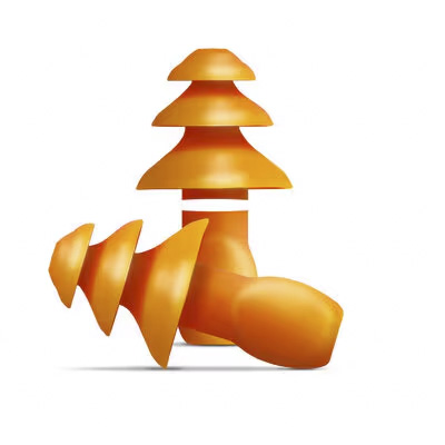 3M Gehörschutzstöpsel, Wiederverwendbar ohne Kordel, Orange