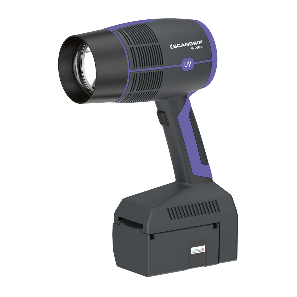 Scangrip UV-LED-Arbeitsleuchte UV-Gun Set, 96 x 300 x 215 mm