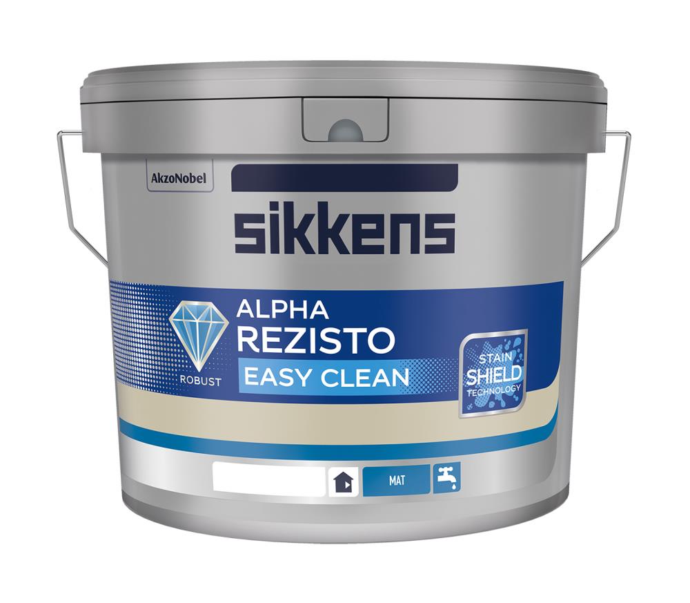 Sikkens Innenfarbe Alpha Rezisto Easy Clean Basis, Weiß, 12,5 l