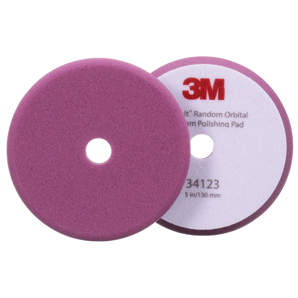 3M Perfect-It Feines Schaum-Polierpad violett, 130mm, 2er Pack
