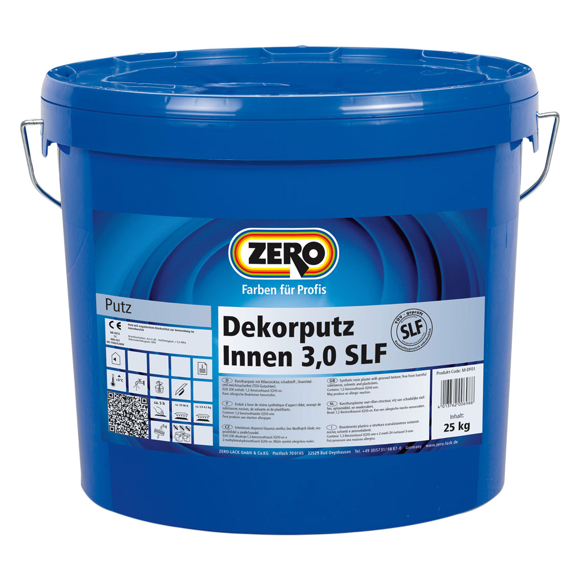 ZERO-LACK Dekorputz Innen 3 mm SLF, Weiß