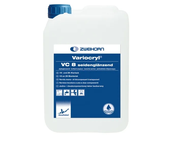 Zweihorn Klarlack Variocryl VC 8, Seidenglanzend, 5 l