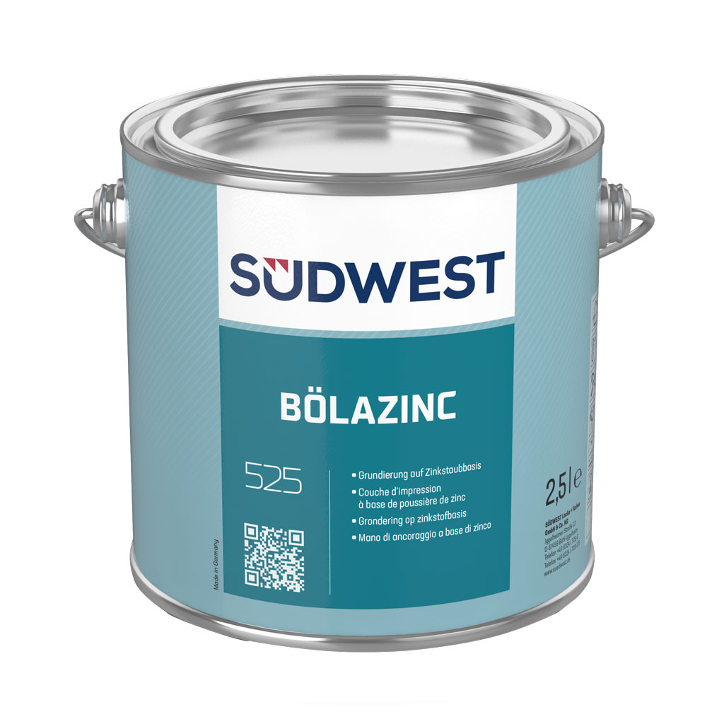 Südwest Bölazinc Grundierung, 7387 Grau, Matt, 2,5 l