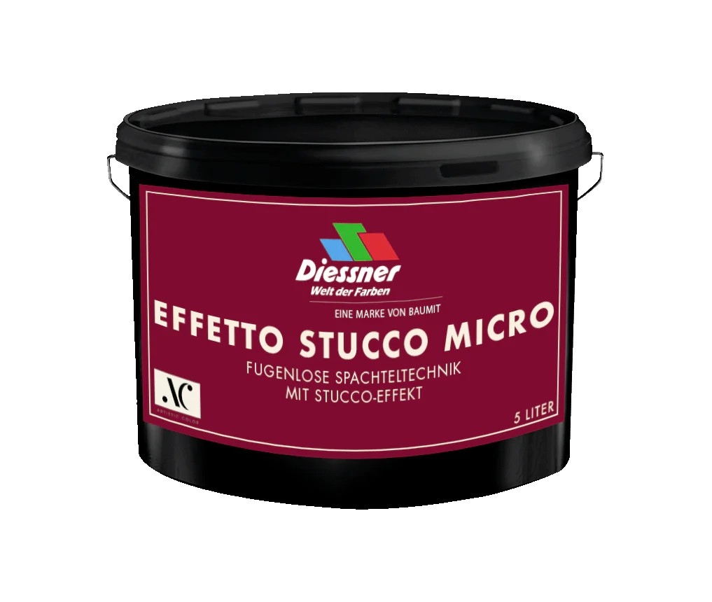 Diessner Artistic Color Glätte-Spachtel Effetto Stucco Micro, 5 l