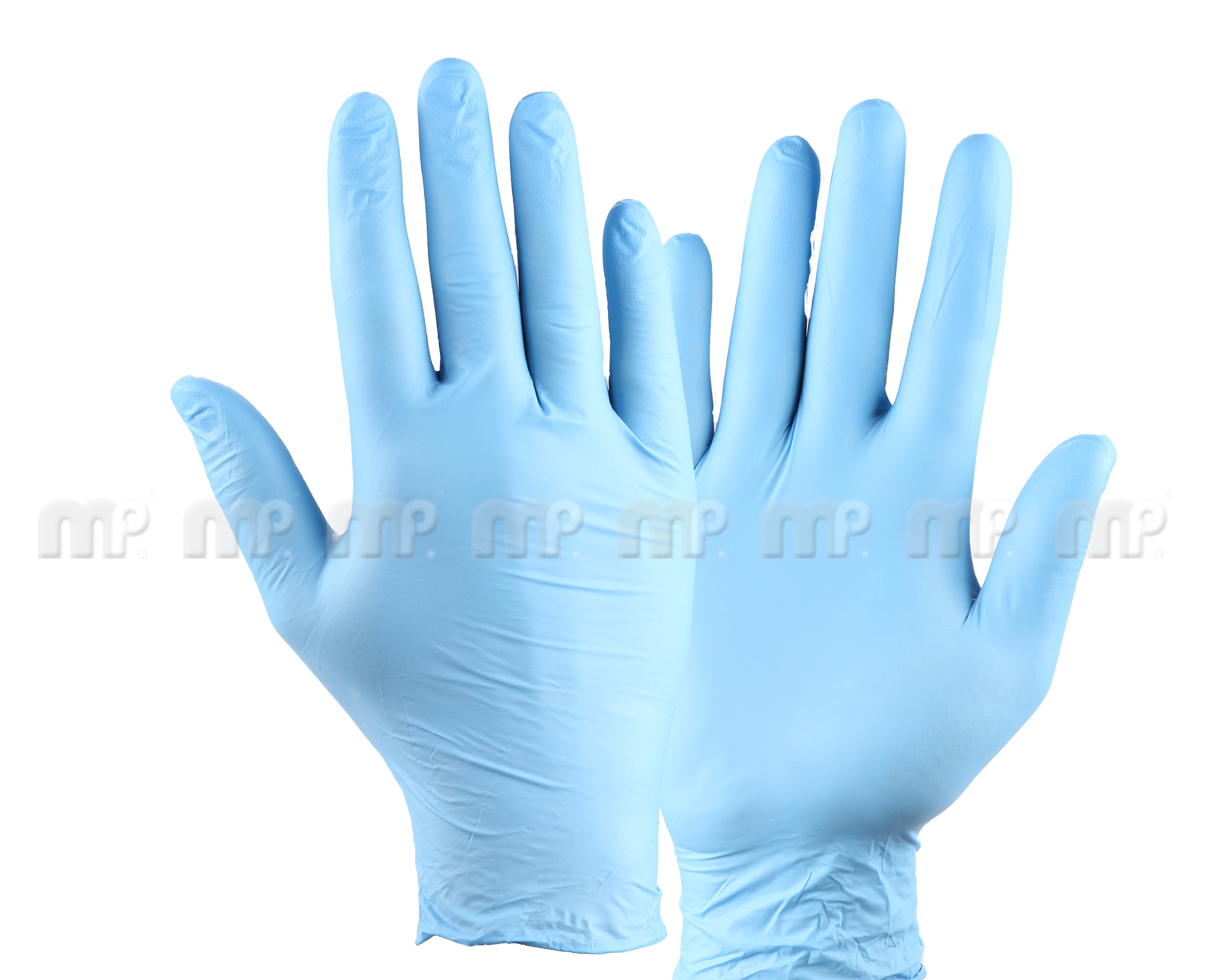 Mipa Nitrilhandschuhe, Puderfrei, Blau, Größe XL