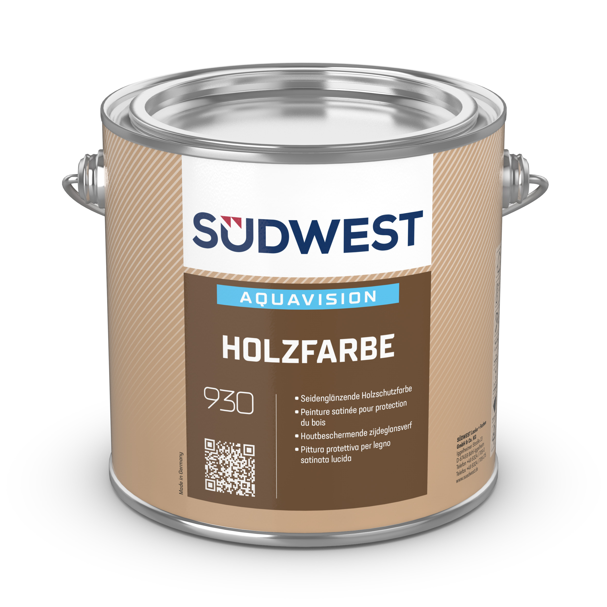Südwest AquaVision Holzfarbe, Basis 0080, Seidenglänzend, 360 ml