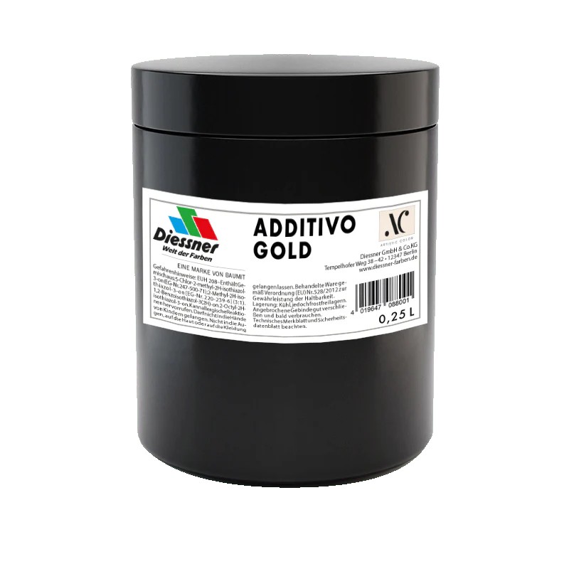 Diessner Artistic Color Gestaltungstechnik Additivo Gold, 0,25 l