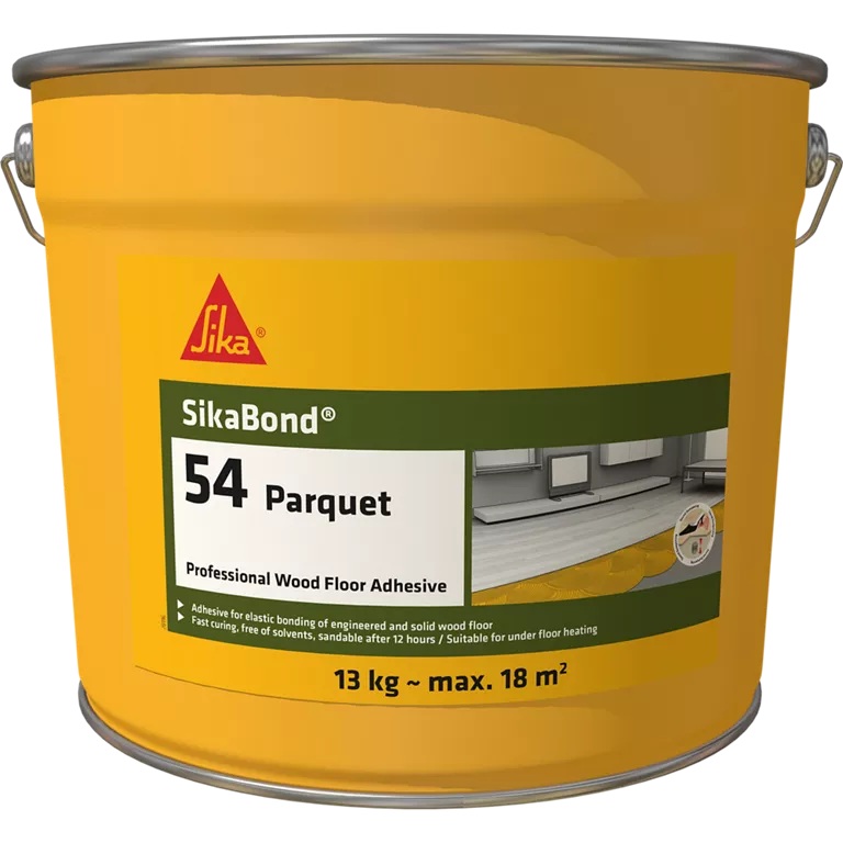 Sika Parkettklebstoff SikaBond-54 Parquet, Parkettbraun, 13 kg