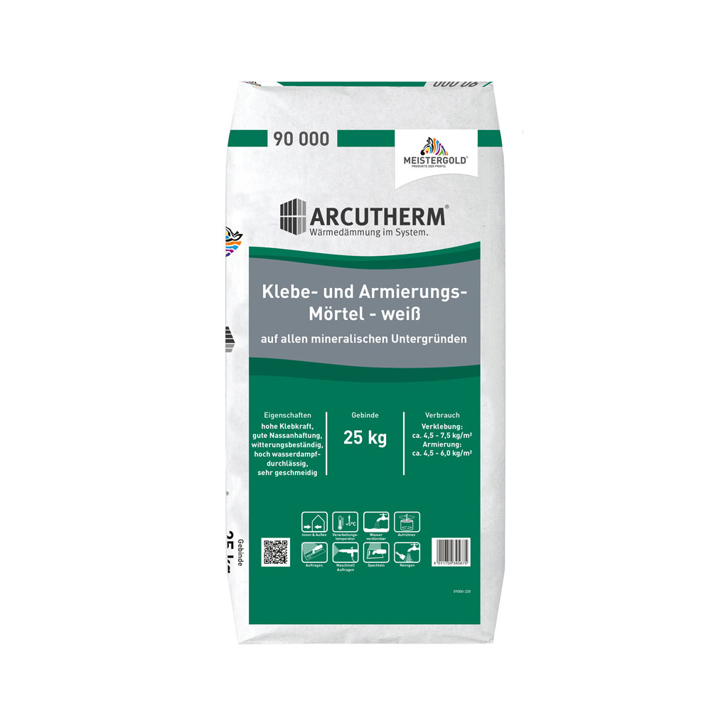 Arcutherm® Klebe- und ArmierungsMörtel, Weiß, 25 kg