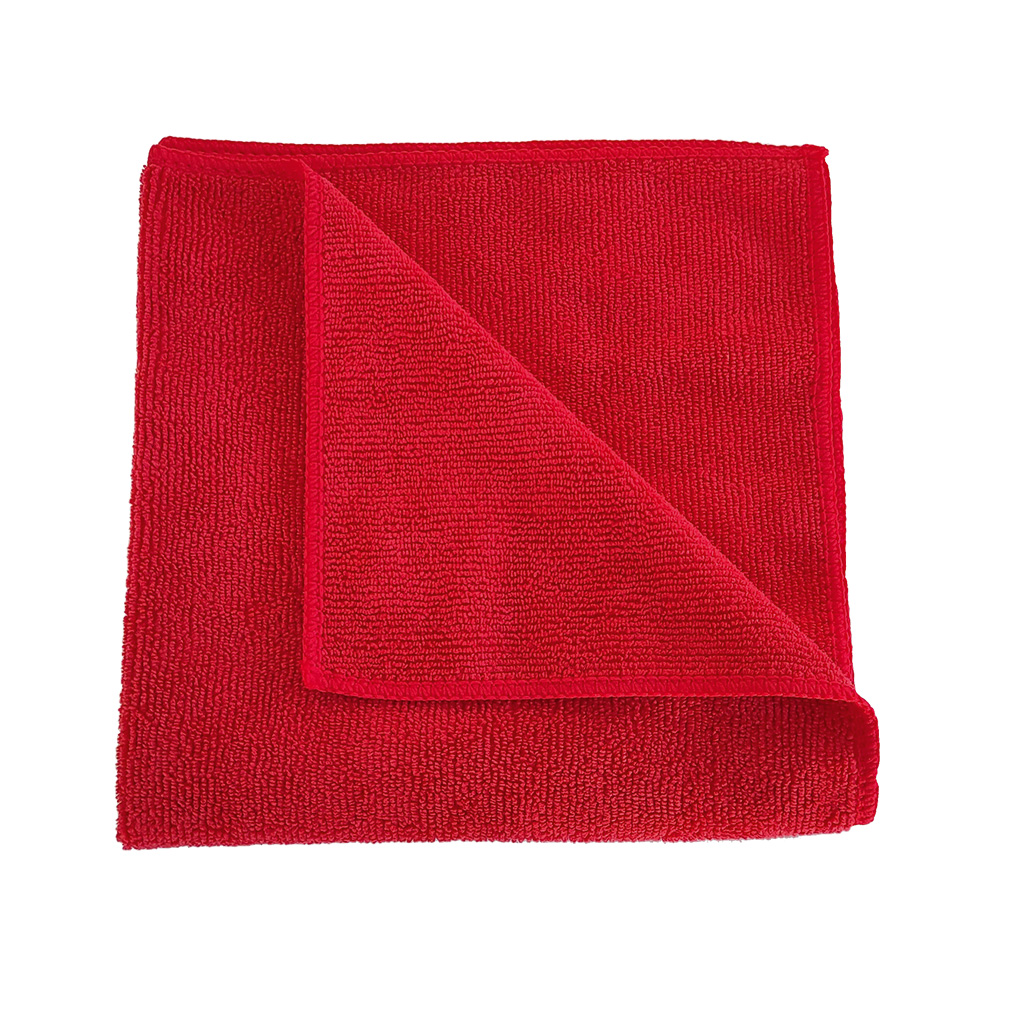 Drefi E-D-Mikrofasertuch, Medium, Rot, 40 x 40 cm