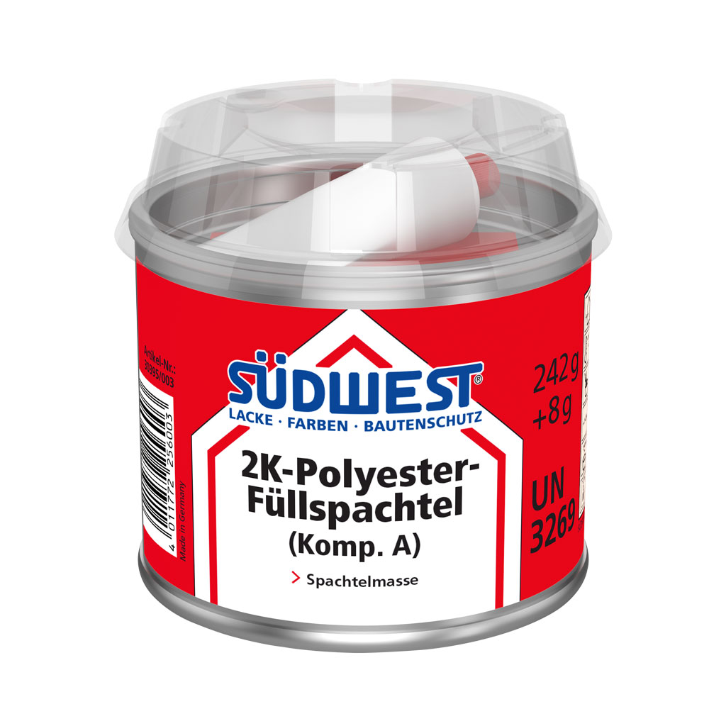 Südwest 2K-Polyester-Füllspachtel Weiß, 0,25kg