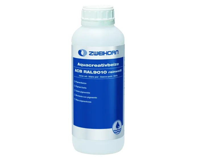 Zweihorn Aquacreativbeize ACB, RAL 9010 Reinweiß, 1 l